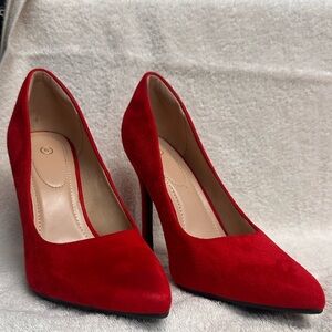 Simple Red Women's Heels